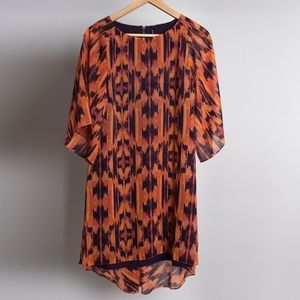 W 118 by WALTER BAKER Orange Chiffon Dress